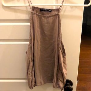 Brandy Melville High Neck Strappy Tank